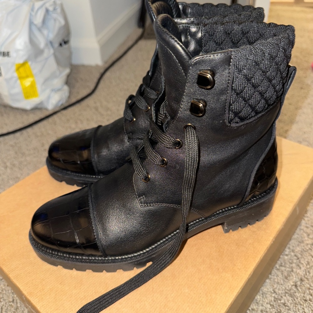 Christian Louboutin Mayr combat boots size 38 - Picture 2 of 11